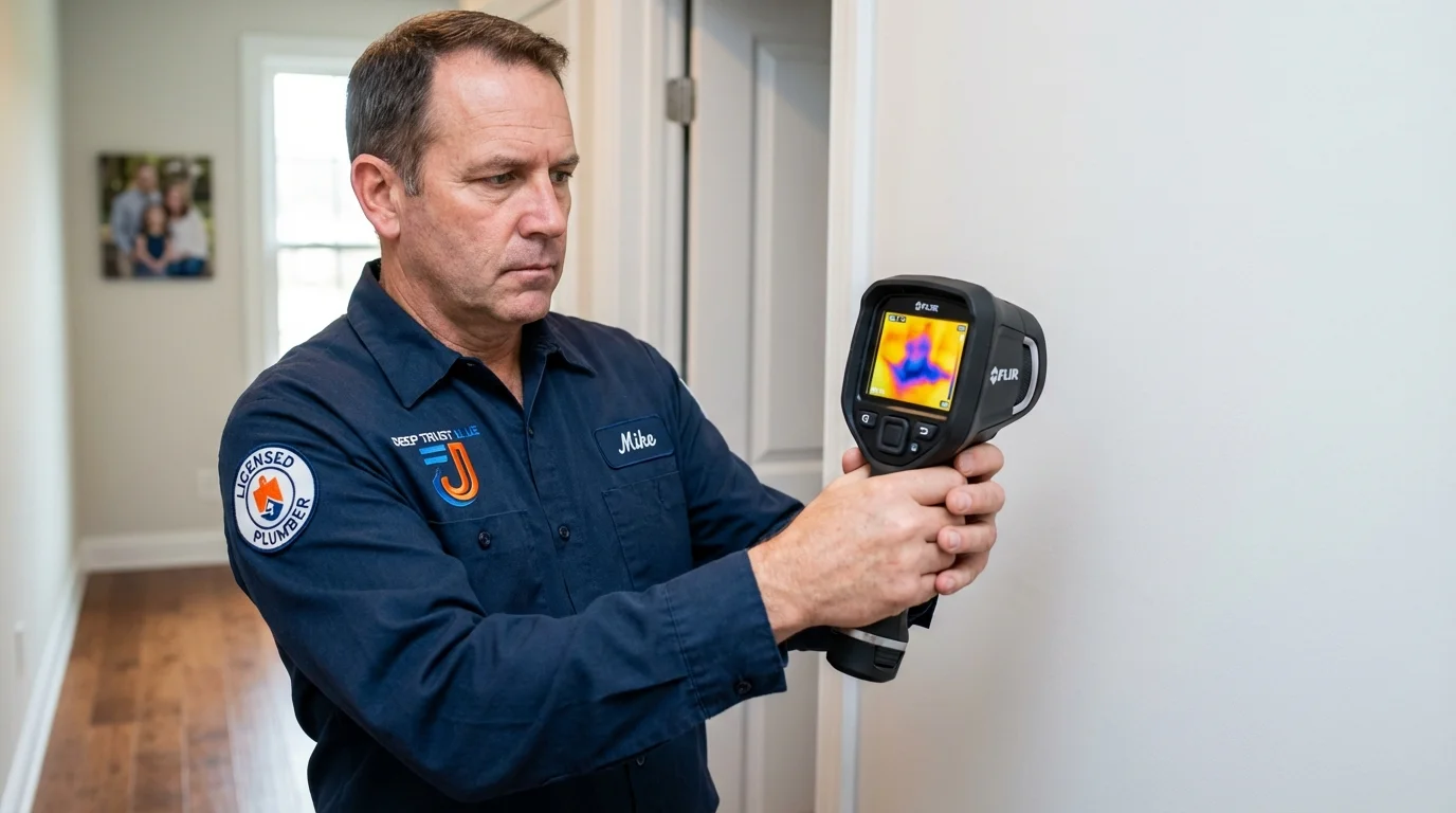 Thermal imaging leak detection by Johns Plumbing LLC in Langhorne